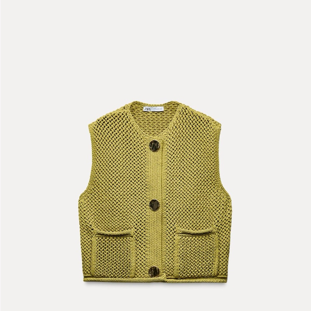 Zara Pistachio Knit Top
